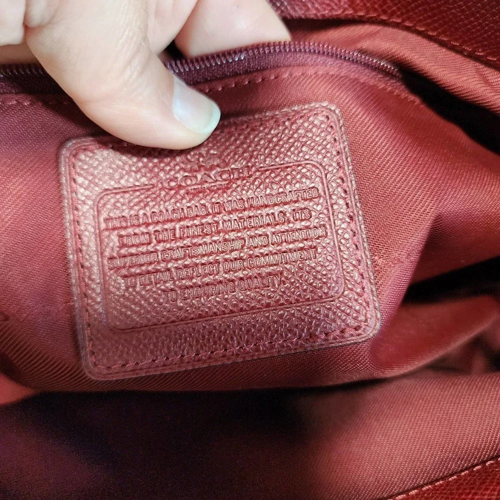 Coach Bordeaux Red Stanton Carryall